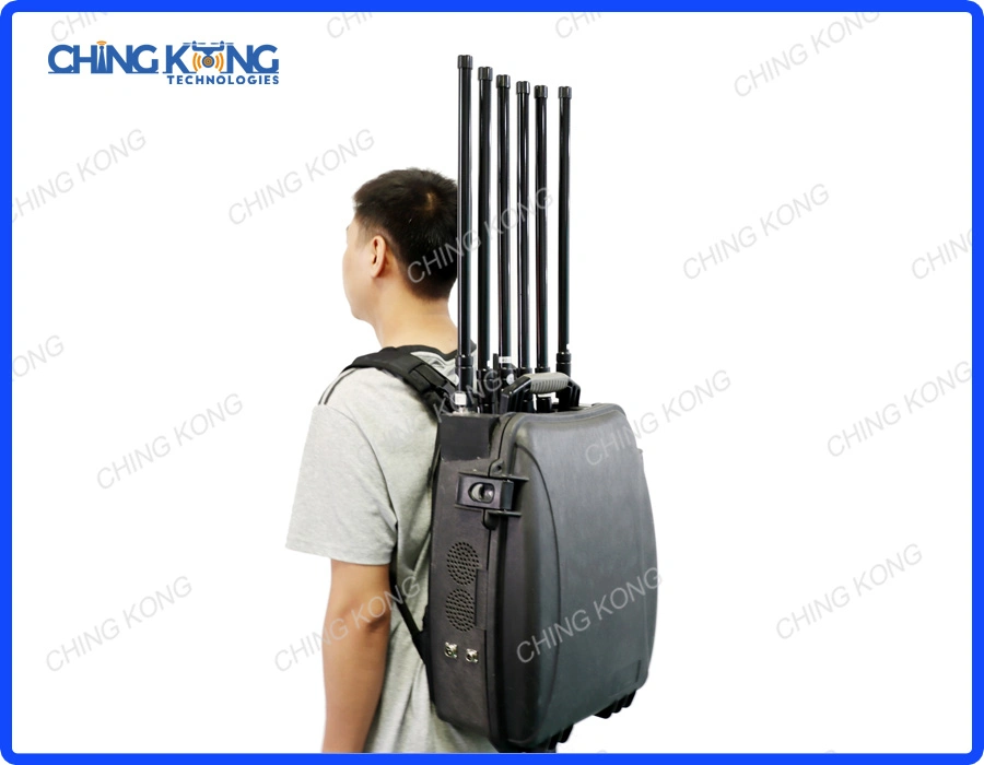 1500m 140W High Power Backpack 2.4G 5.8g 433 GPS Drone Uav Signal Jammer