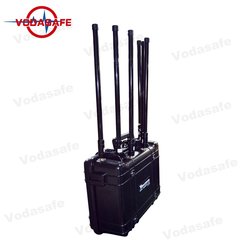 Portable 6 Antennas Drone Disruptor Jamming 2g 3G 4G WiFi GPS Drone Frequency Scrambler