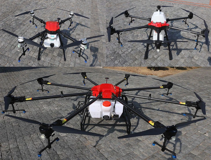 72L Heavy Payload Electric Power Tree Spraying Drone with Carbon Fiber Frame GPS Radar