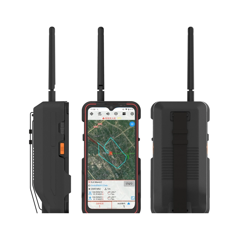 1.5km Detection Range Handheld Drone Detector 2.4G 5.8g C-Uav with Direction Finding