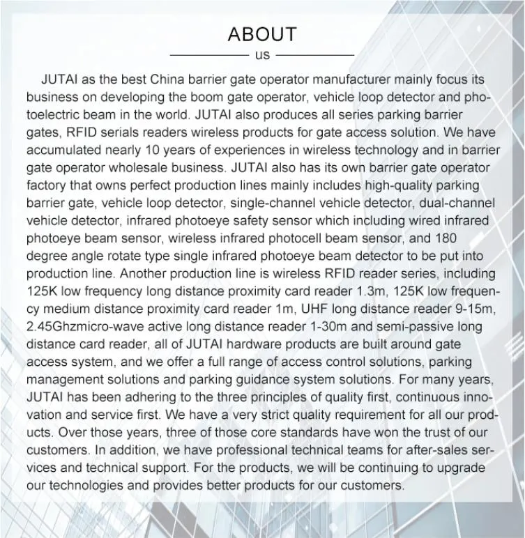 IP67 High Quality Safety Radar Sensors for Barrier Boom Gate