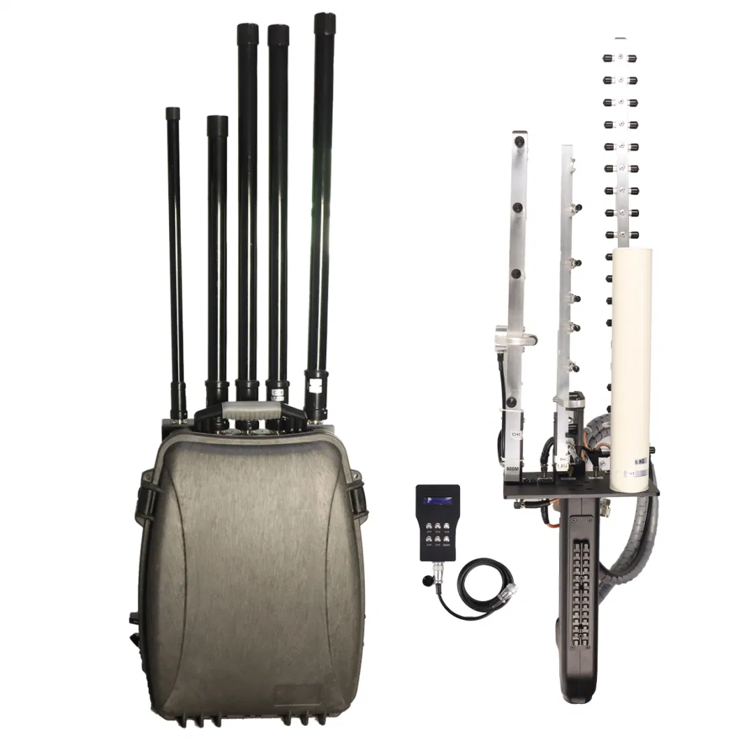 Muti Band Anti Drone Systems Five Band Uav Drone Jammer