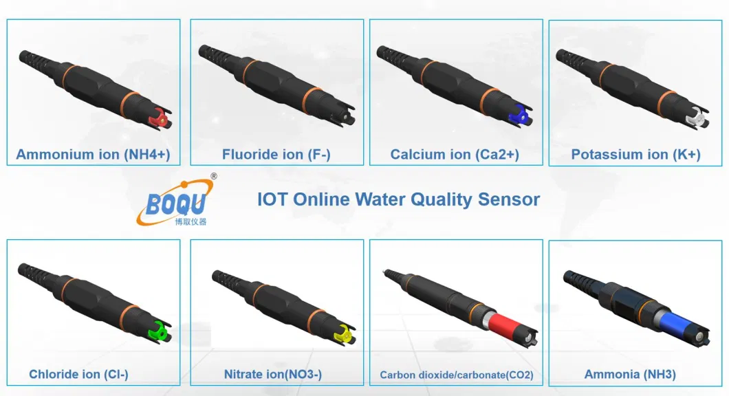 Boqu Organic Wastewater Industries Detection of General Sewage Submerged or Flow Cell Dissolved Carbon Dioxide CO2 Sensor