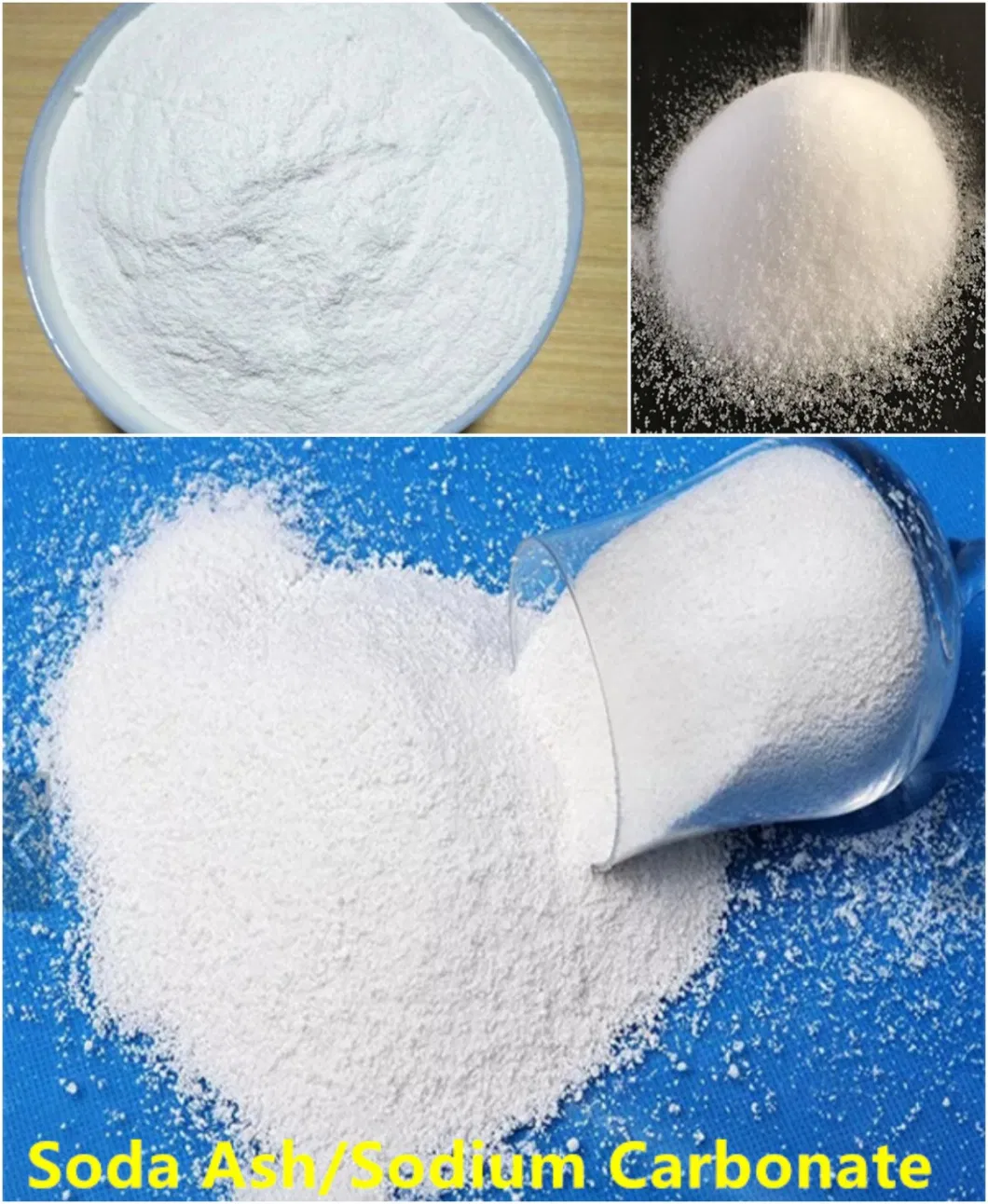 Industrial/Fod 99.2% CAS 497-19-8 Soda Ash Light/Dense Powder Sodium Carbonate