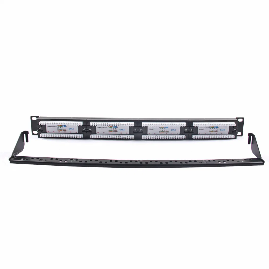 19 Inch 1u 24 Ports UTP Cat5e/CAT6 Patch Panel (total closed type)