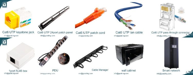 Gcabling 8p8c Ethernet Patch Cord Computer RJ45 Plug Connector Shielded or Unshielded CAT6A Network Patch Cord
