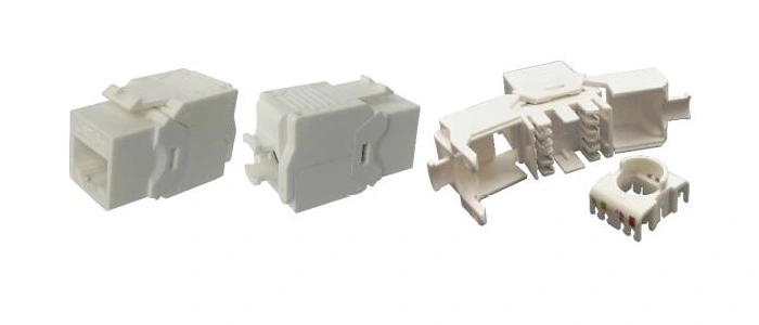 RJ45 CAT6 UTP Toolless Keystone Jack 180 Degree Unshielded Keystone 8p8c UTP Network Module Jack