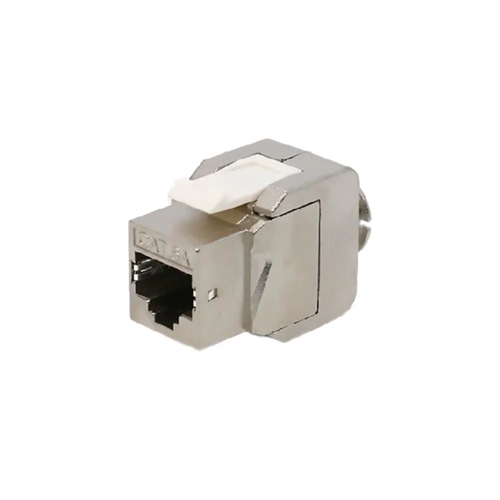 Toolless Cat. 6A Cat. 6 RJ45 CAT6 FTP Shielded Keystone Jack Inline Coupler