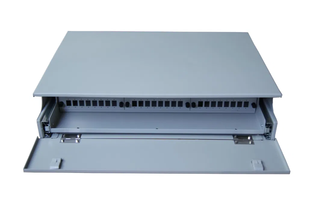 Cold-Roll Steel 48 Core Fiber Optic Patch Panel