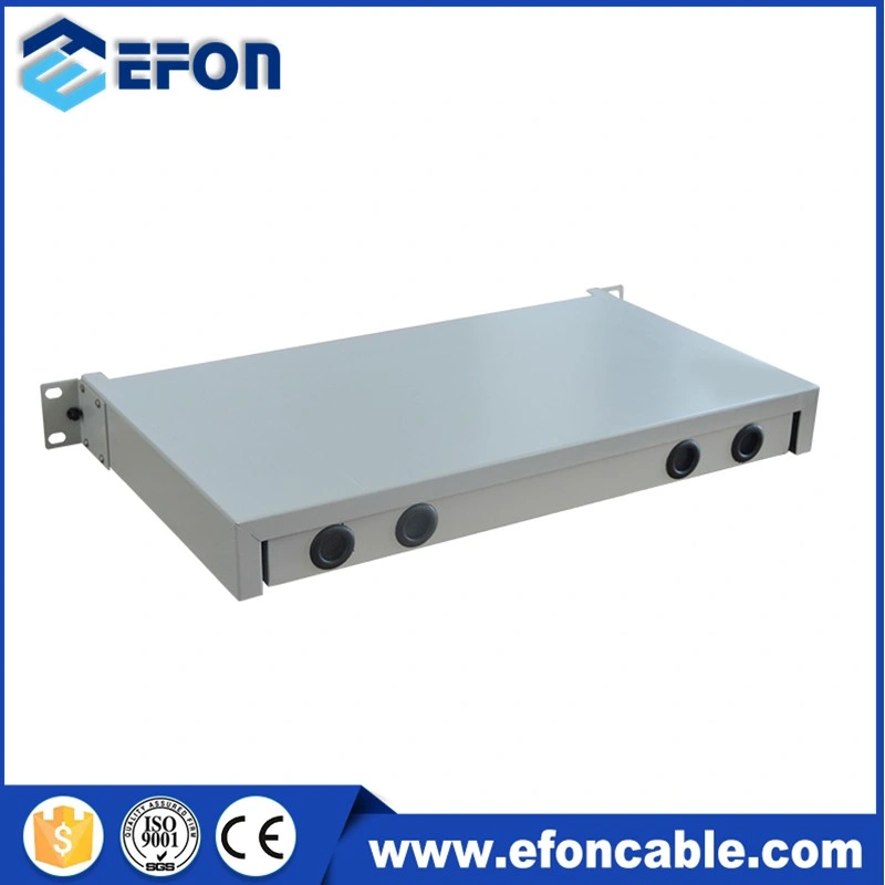 Rack Mount Slide-out Type 24 Fiber 48 Fiberfiber Distribution Enclosures Fiber Optic Patch Panel