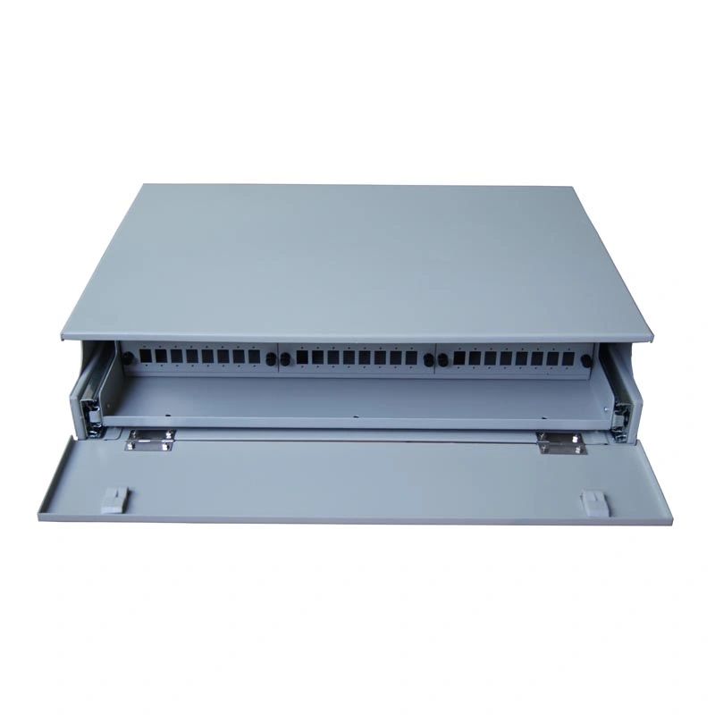 Factory Price 48 Port Rack Mounted 19inch Fiber Optic Patch Panel