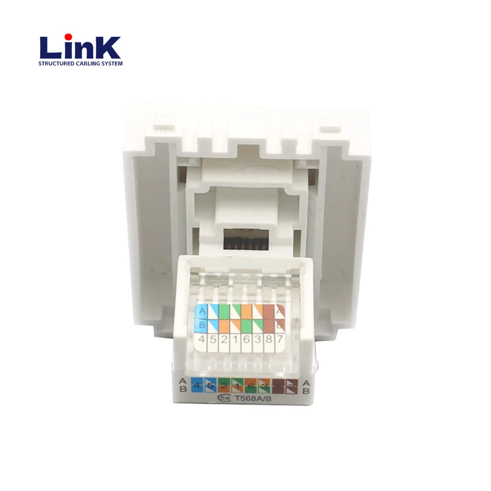 RJ45 Keystone Jack FTP CAT6A Shielded 10g FTP 8p8c Modular Jack Toolless Modular RJ45 Socket Keystone