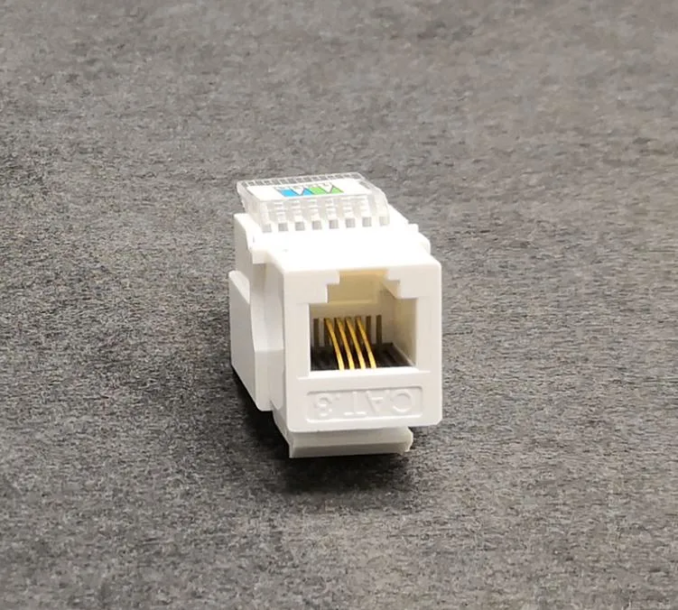 Rj11 Toolless Module, Cat3 Voice Module, Gold Plated Keystone Jack Three Types of Information Module