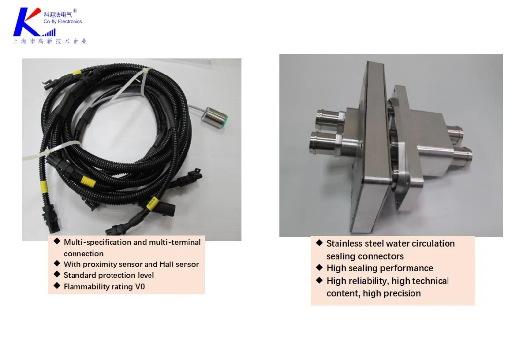 Moulded M12 Female Electrical Connector with RJ45 Male Adapter Plug