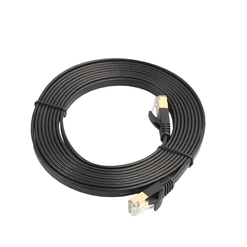 Cat 7 LAN Cable RJ45 Shielded Flat Network Patch Ethernet Cable