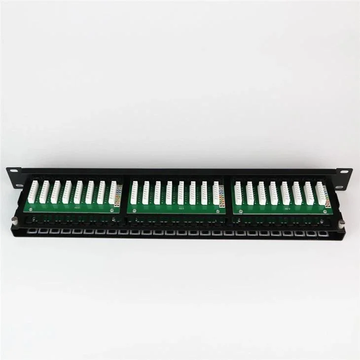 1u 48port Cat5e UTP Modular 90 Degree Punch Down IDC Patch Panel