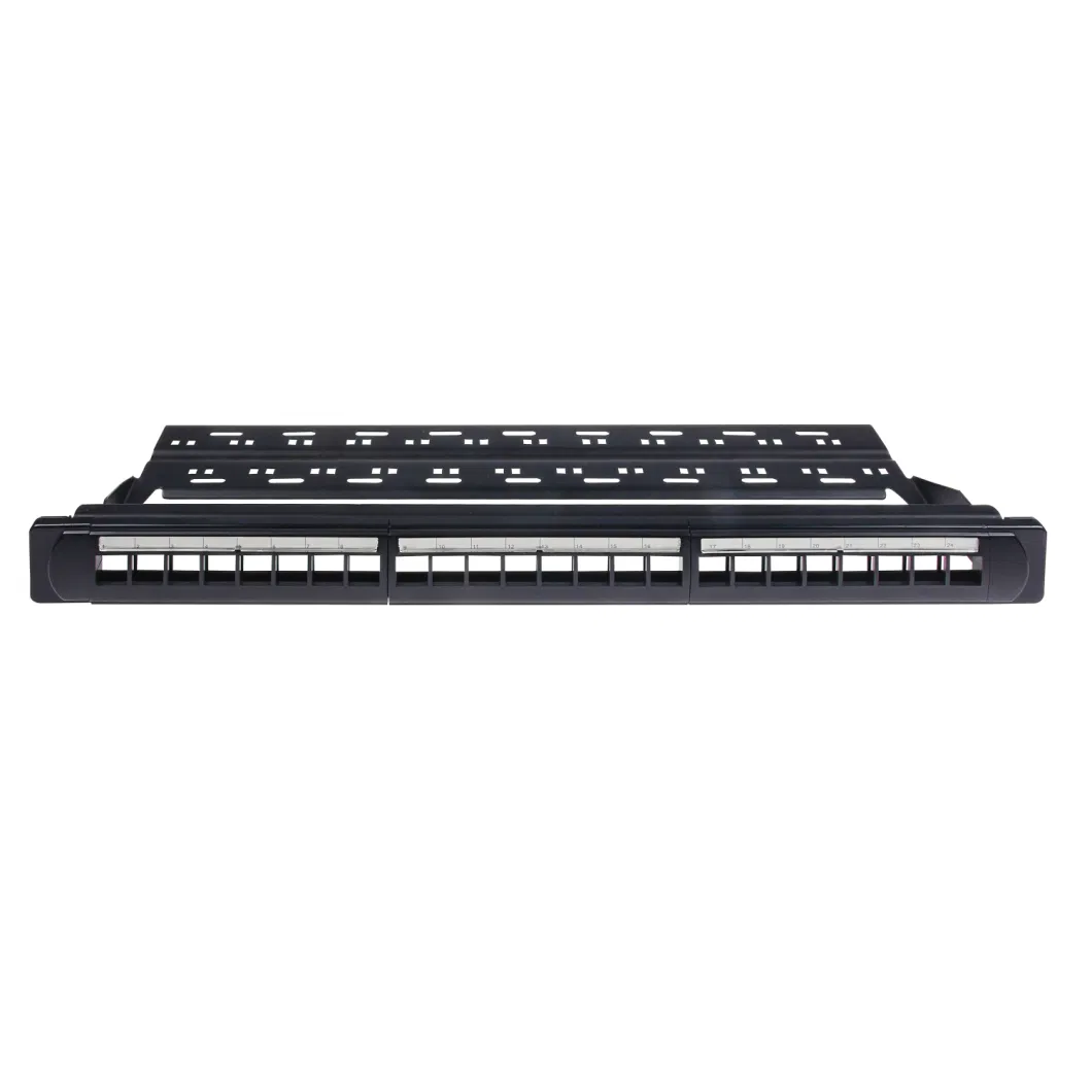 1u 19inch 24 Ports UTP Blank Patch Panel with Back Bar