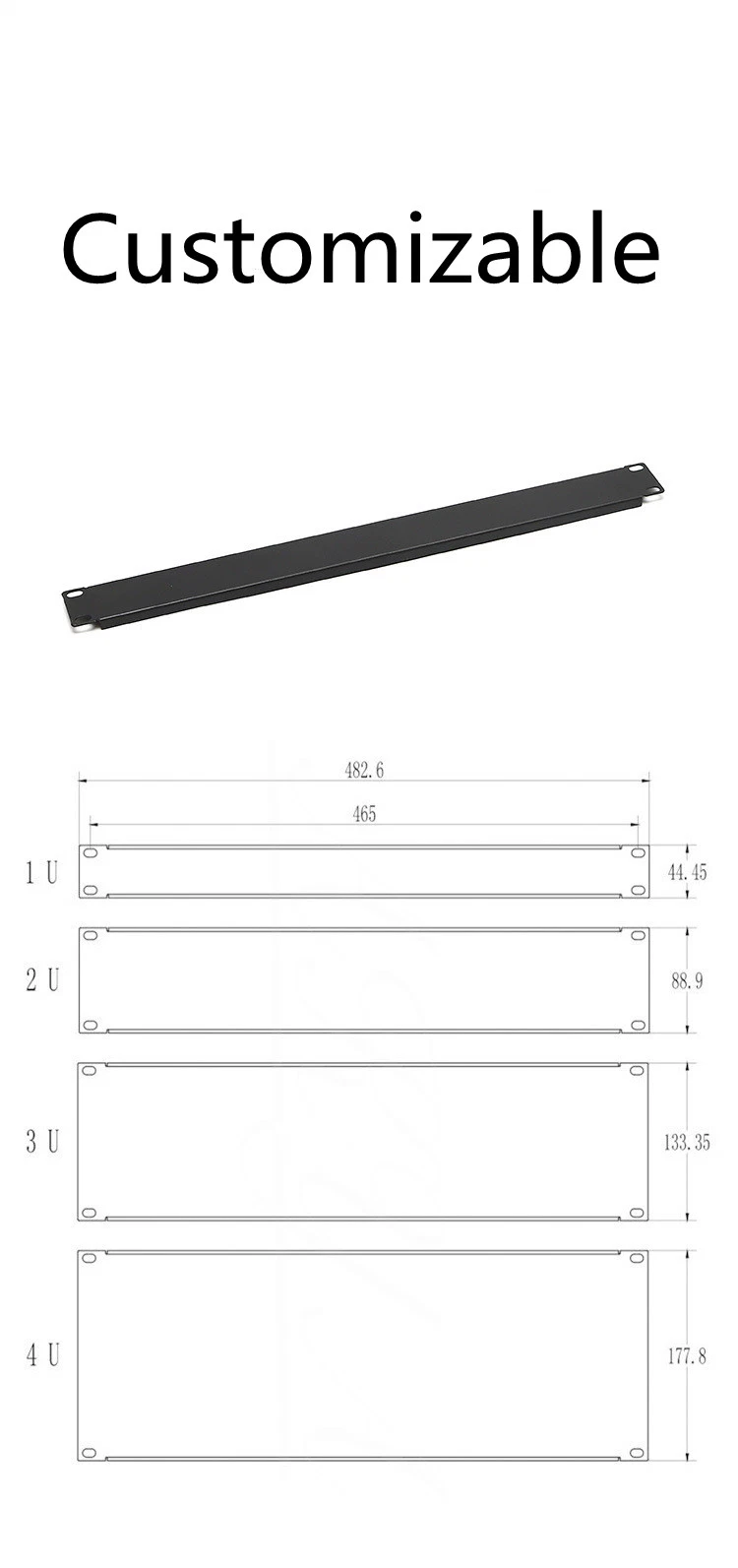 Network UTP 24 Port Blank Toolless Keystone Patch Panel with Back Bar