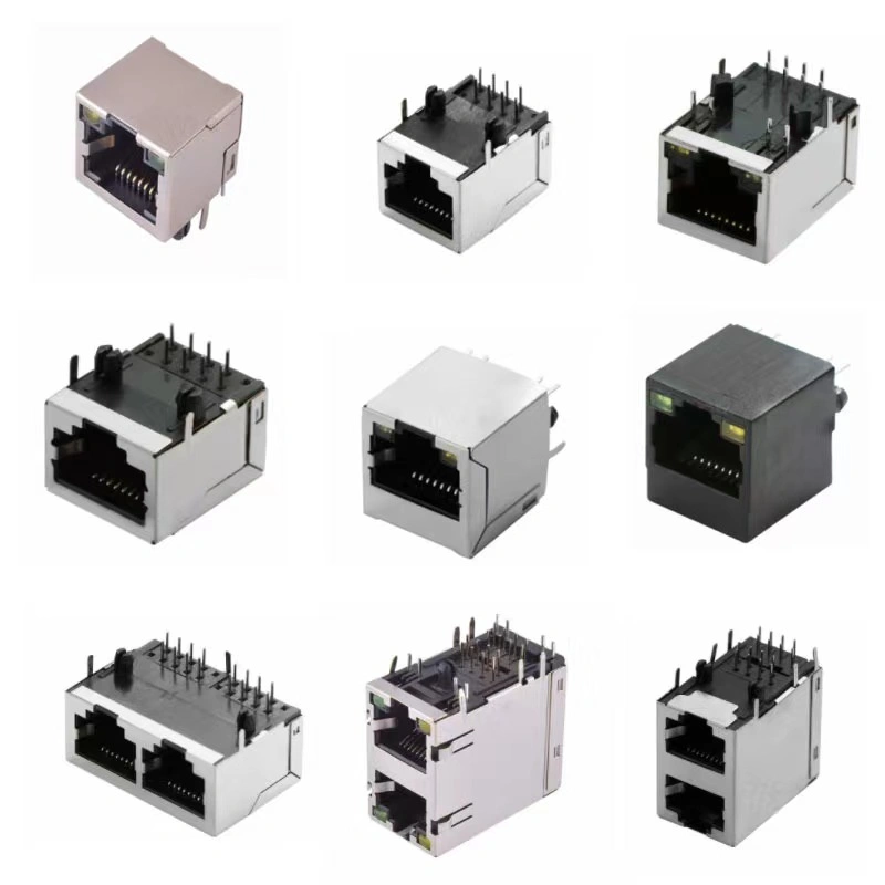 RJ45 Ethernet Network Male Jack Connector Internal 8 Pin Type Cat 5 Shielded 8p8c Cat 5e RJ45 Connector