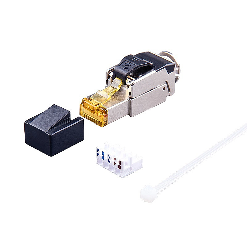 Toolless RJ45 Plug Cat7 Modular Connector Cat 7 100PCS