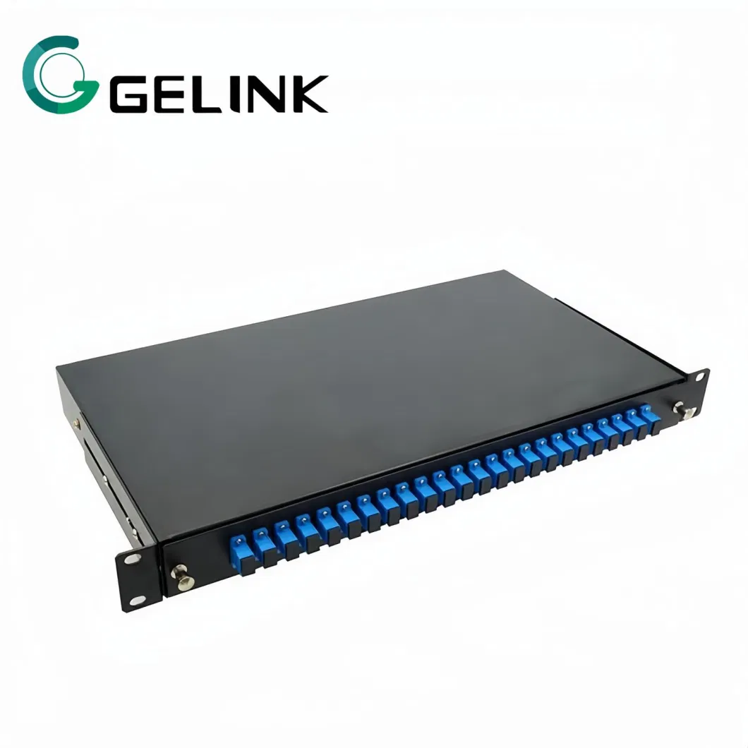 19&prime;&prime; Cold Rolled Steel Drawer Type Slidable Rack-Mount Fiber Optic Distribution Frame ODF Fiber Optic Patch Panel