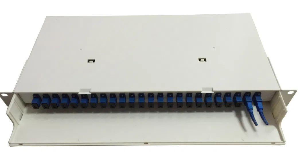 Factory Supply FTTH Patch Panel Sc/LC/FC/St 24 Port Fiber Optic Patch Panel for FTTX Network Cable Management