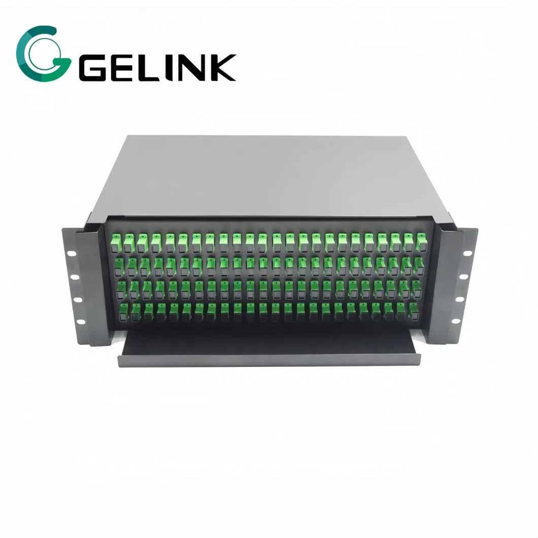 19 Inch 4u 96ports Rack with Sc Connector Fiber Optic Patch Panel