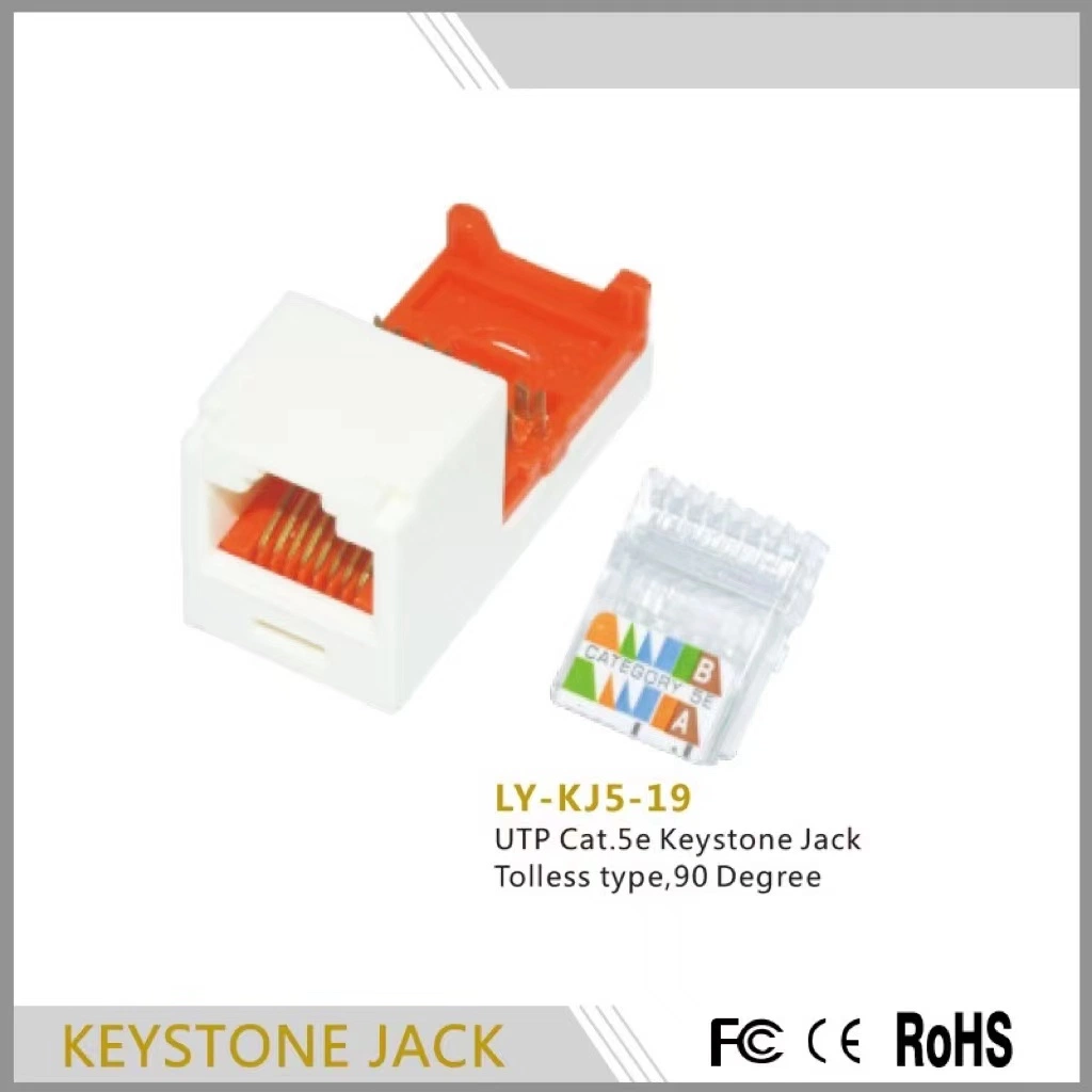 CAT5e RJ45 Toolless Keystone SnapIn Insert Jack