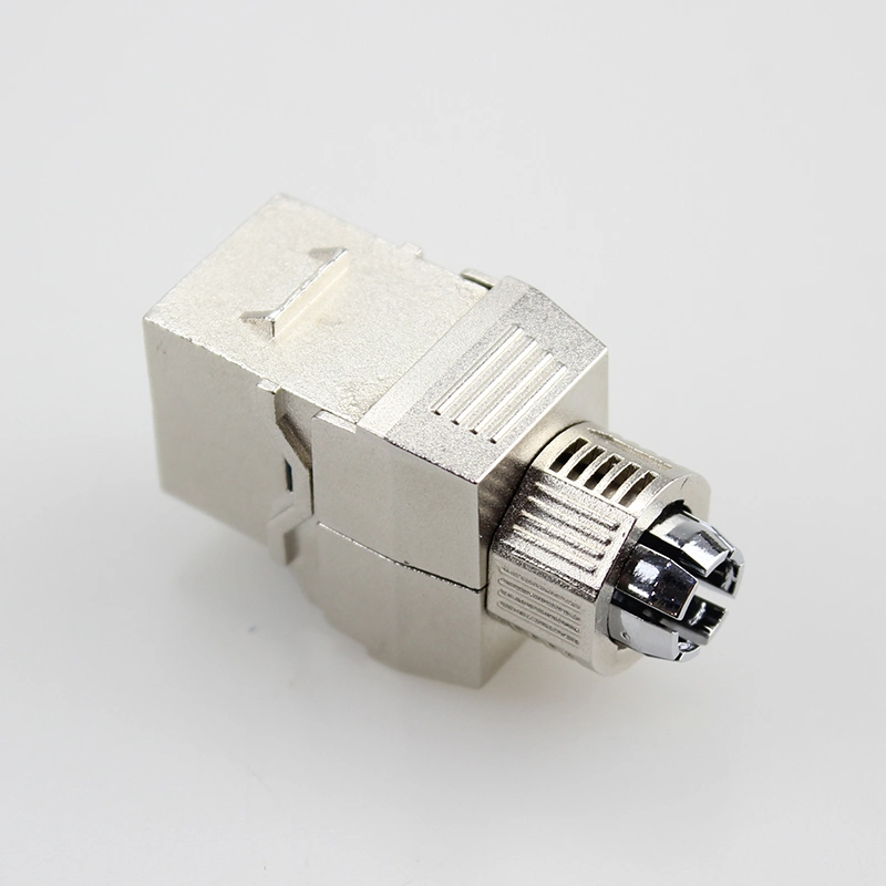 RJ45 Cat. 8 STP Toolless Tool Free Keystone Jack