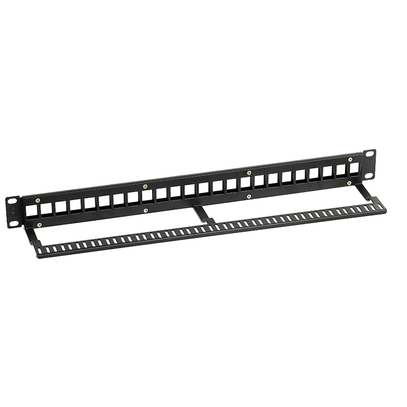 Manufacturer Cable Manager CAT6A Shielded 8port/Cores 24 Port Patch Panel