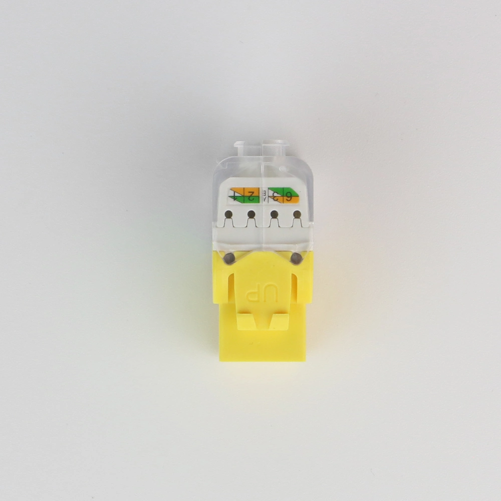 Cabling RJ45 UTP CAT6 Keystone Jack Toolless Type 180 Degree