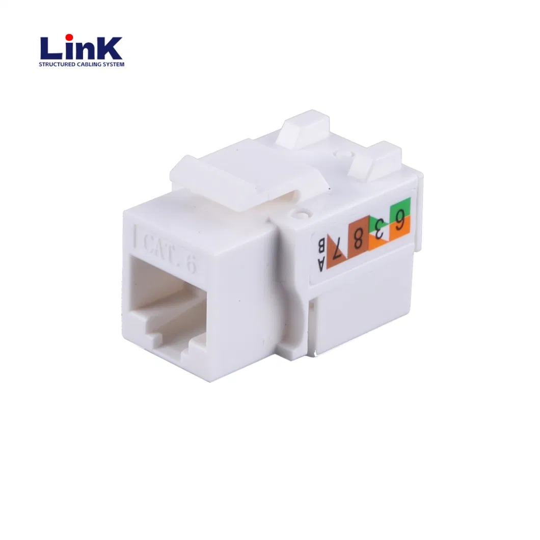 CAT6 Keystone Modular Jack with Punch-Down Termination