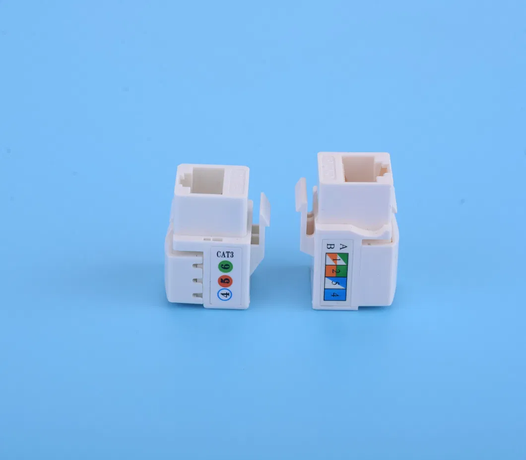 Ethernet Socket Module Rj11 90 Degree Cat. 3 UTP Keystone Jack