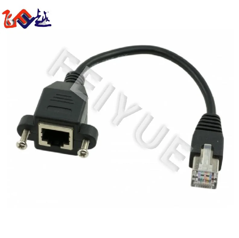 UTP/STP/FTP/SFTP Cat5e CAT6 RJ45 Panel Mount Cable Male to Female