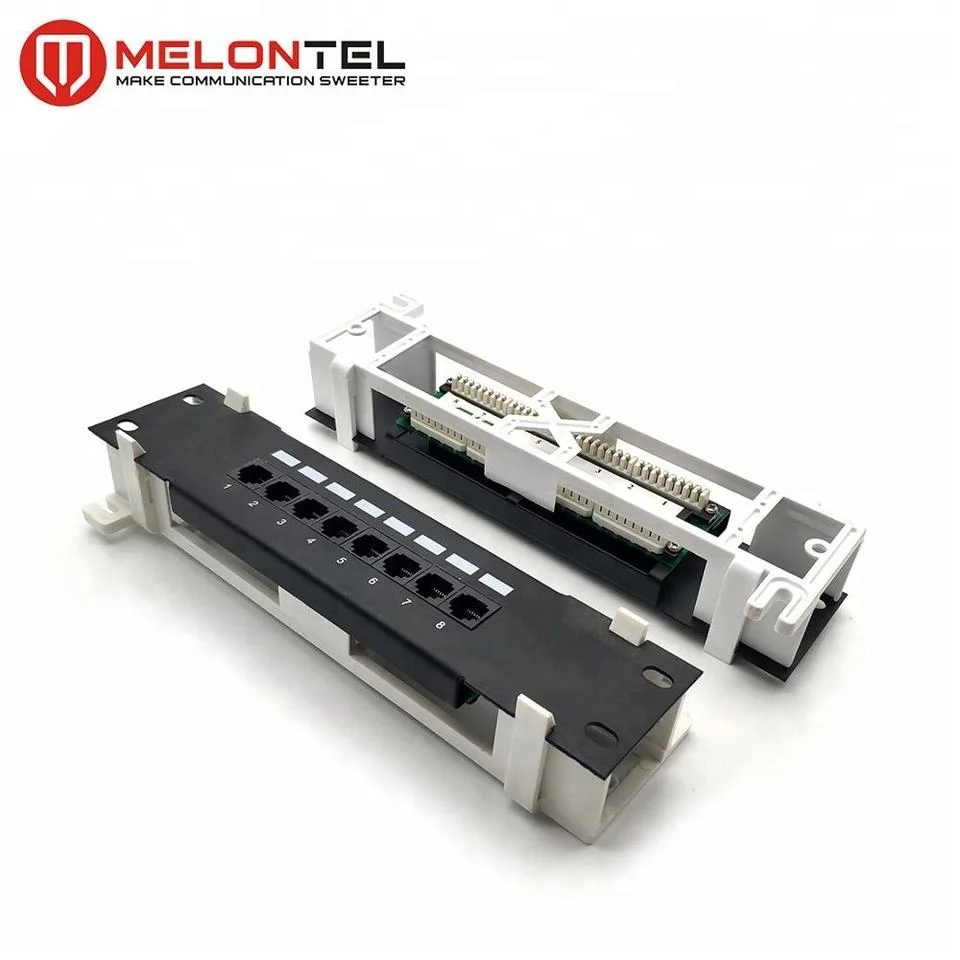 Wall Mount 8 Port CAT6 Optic Patch Panel