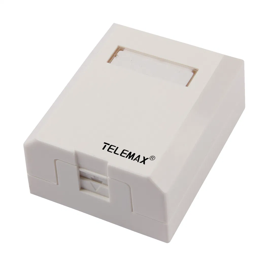 Single Port RJ45 Data Outlet ABS UL94V-0