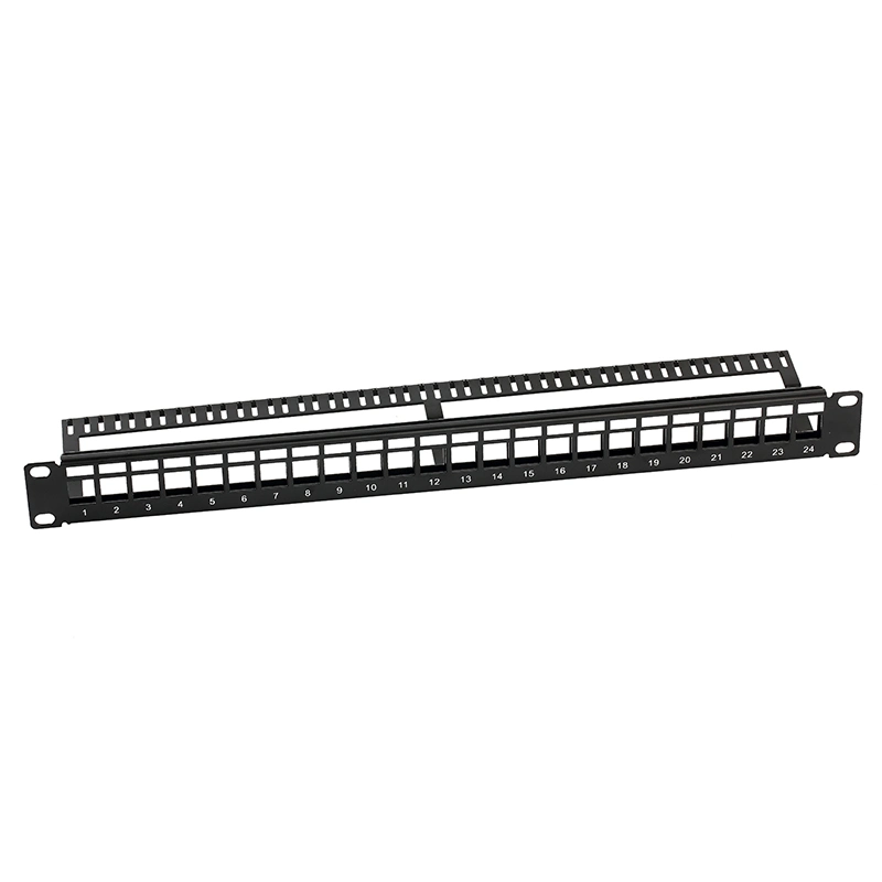 Manufacturer Cable Manager CAT6A Shielded 8port/Cores 24 Port Patch Panel