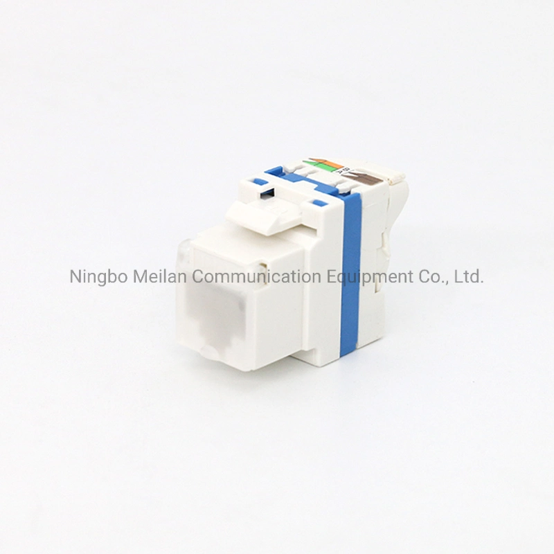 RJ45 Keystone Jack CAT6 with Dust Cover at RJ45 Port