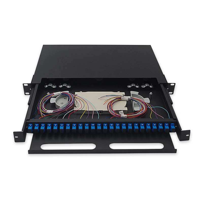 24 Port Slidable Rack Mounted Optic Fiber Patch Panel