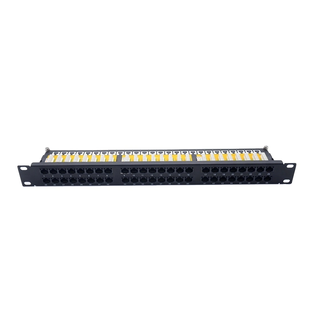 19 Inch 1u 48 Port Cat. 6 Patch Panel with Krone IDC