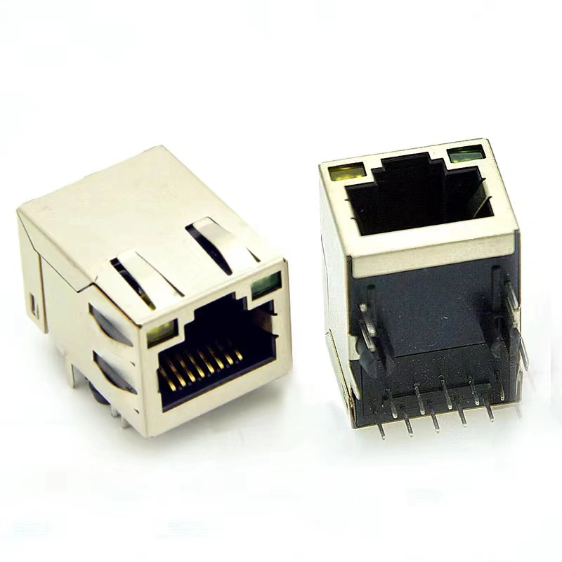 Ethernet Modules Gigabit Magnetic Single Port CAT6 Cat7 PCB Plug Socket Network Shielded Jacks RJ45 Connector