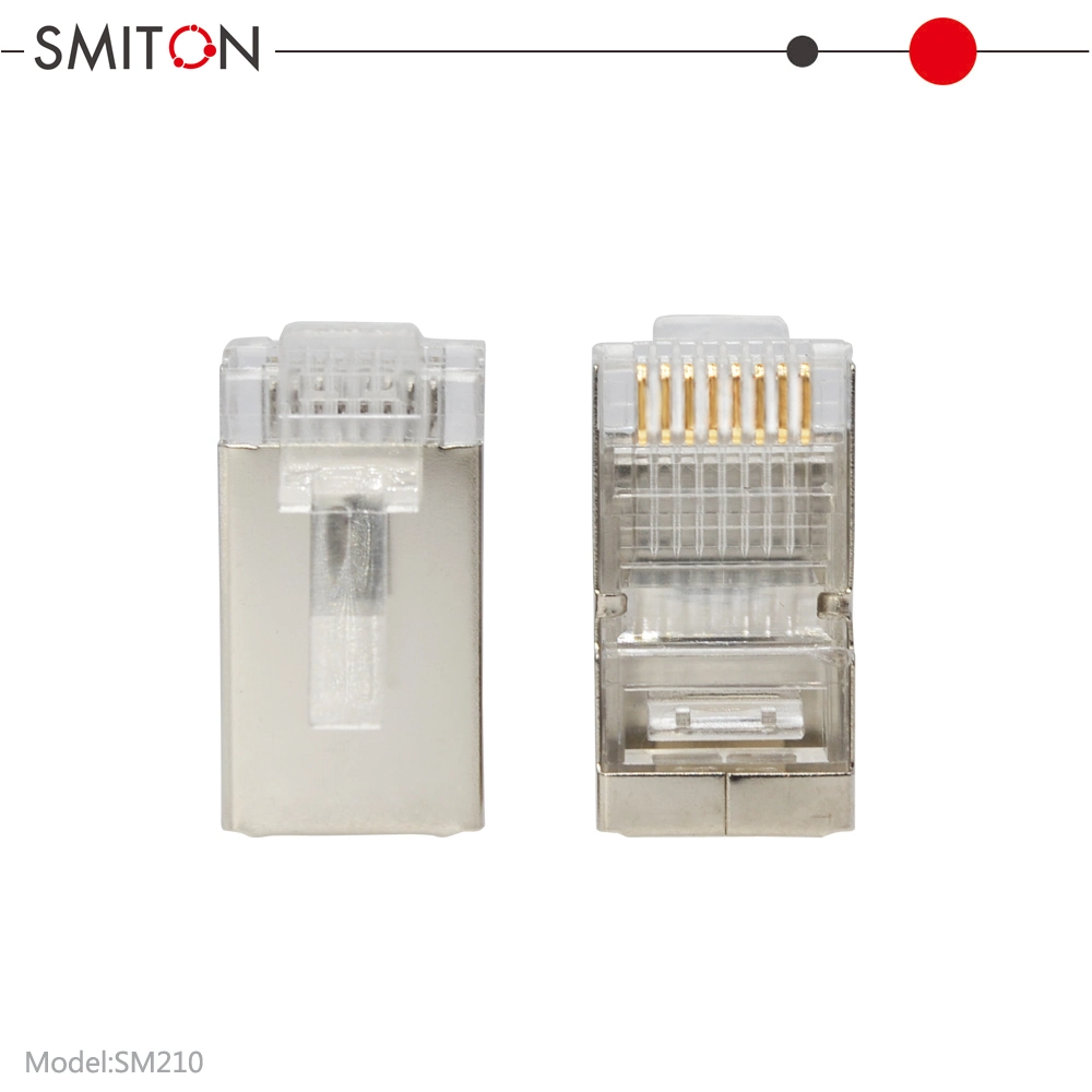 Factory Price Metal Shielded Cat5 CAT6 Cat7 RJ45 8p8c Connector