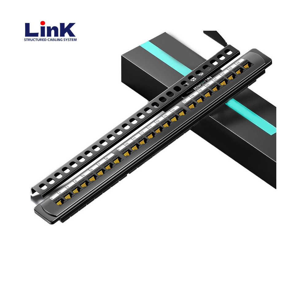 Cat5e Coupler 12-Port Patch Panel for Small Networks Ethernet Cabling