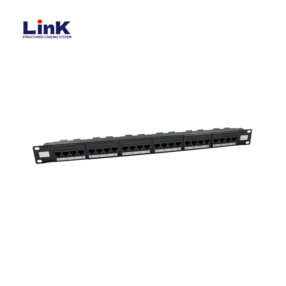 High Quality 24 Port FTP CAT6A Shielded Patch Panel for Data Centers