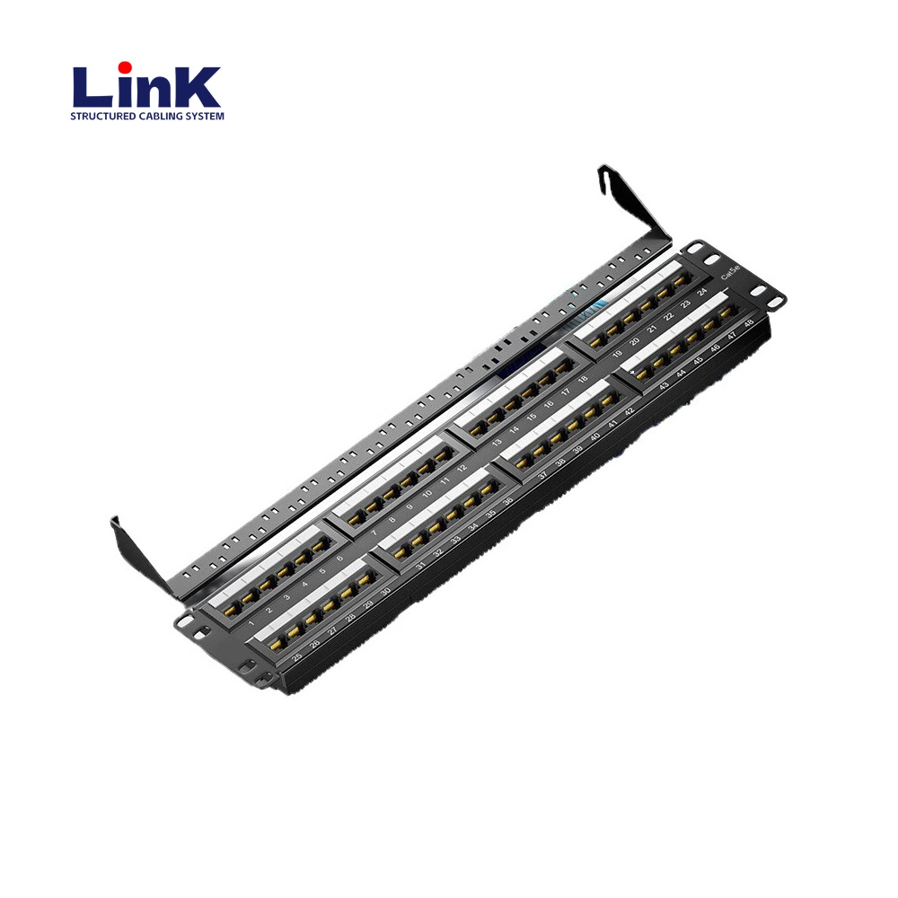 Cat5e Coupler 12-Port Patch Panel for Small Networks Ethernet Cabling