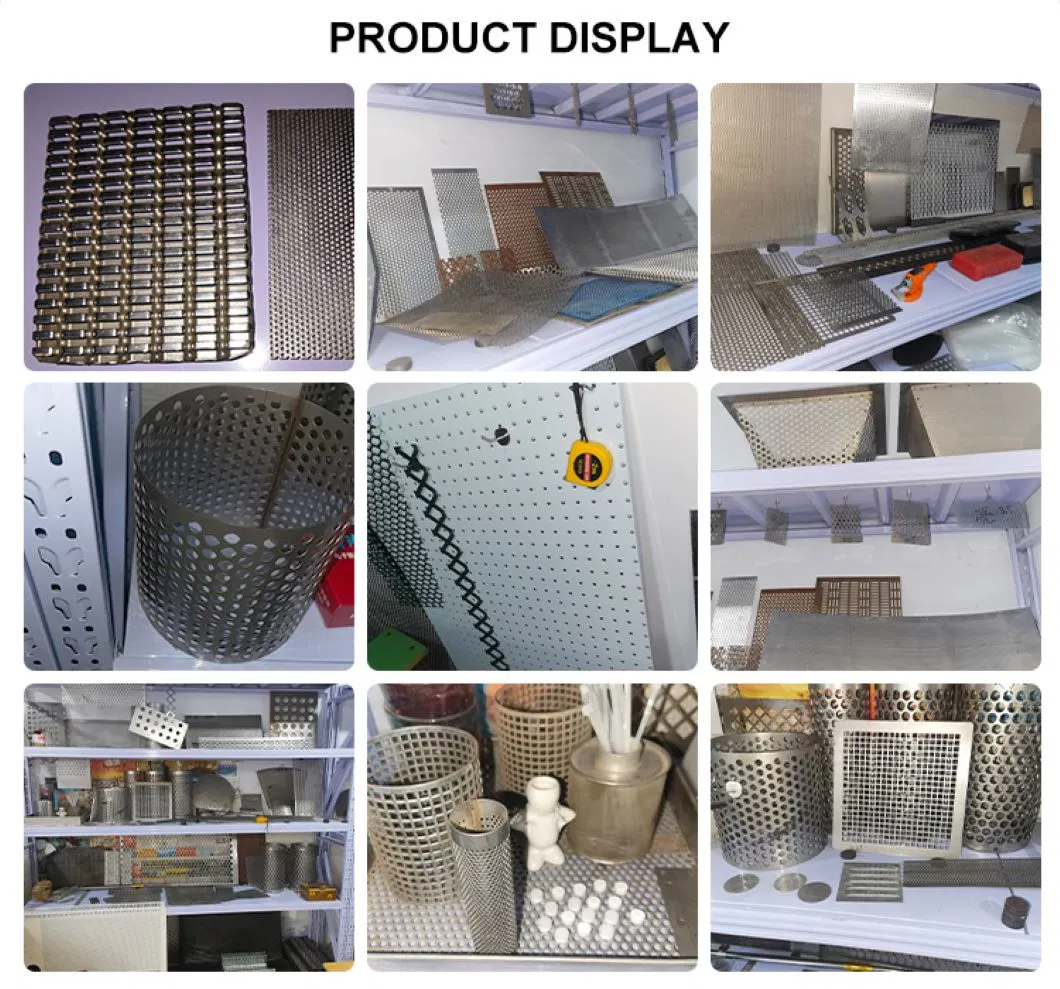 Decorative Metal Perforated Screen Steel Punch Plate Circle Stainless Steel Perforated Metal Sheet Mesh Panels for Fencing
