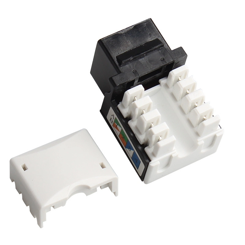 RJ45 90-Degree Keystone Jack T568A/B-White 110 IDC Cat5e Keystone Jack