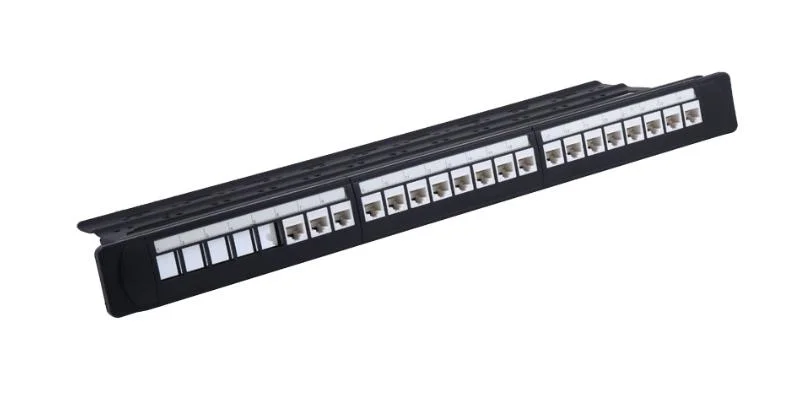 24 Port Cat 6A Keystone Patch Panel