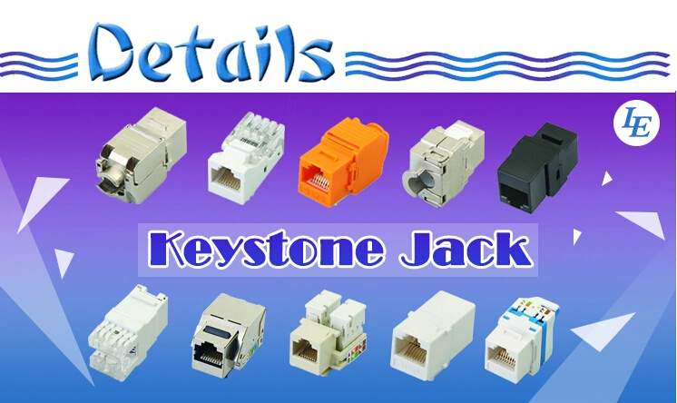FTP CAT6/6A Toolless 180 Degree Network Keystone Jack