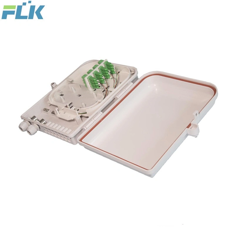 FTTH Optical Fiber Distribution Box 16 Ports ABS Plastic Terminal Box Flk-Fat-216A